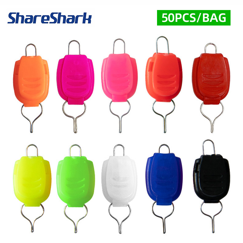 Spincast Reel - ShareShark 50pcs/bag Fishing Line Holder Buckle