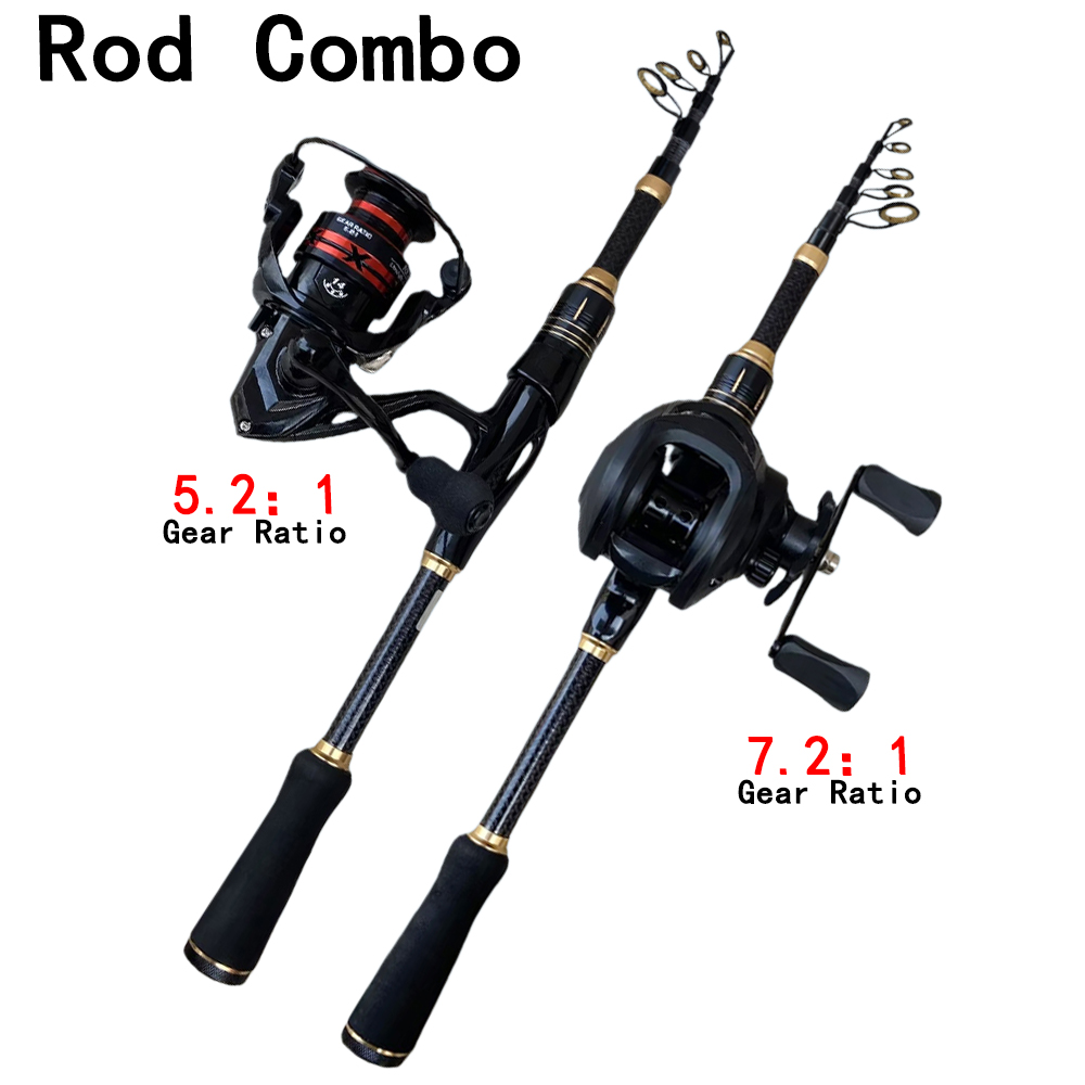 Telescopic Baitcasting Fishing - Spincast Reel review and price